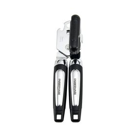Professional Can Opener with Built in Bottle Opener in Black Professional Can Opener with Built in Bottle Opener in Black